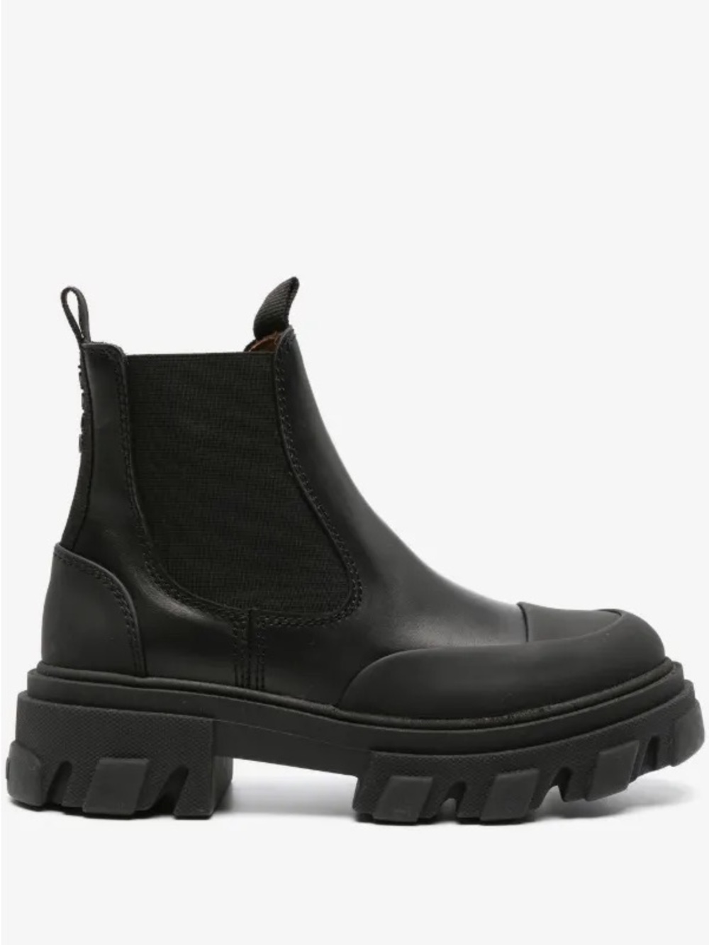 Ganni Black Chunky Lug Chelsea Boot